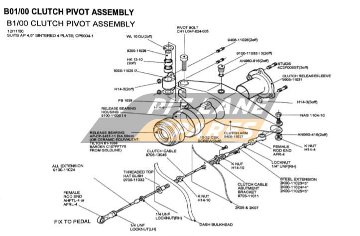 CLUTCH PIVOT ASSEMBLY Diagram